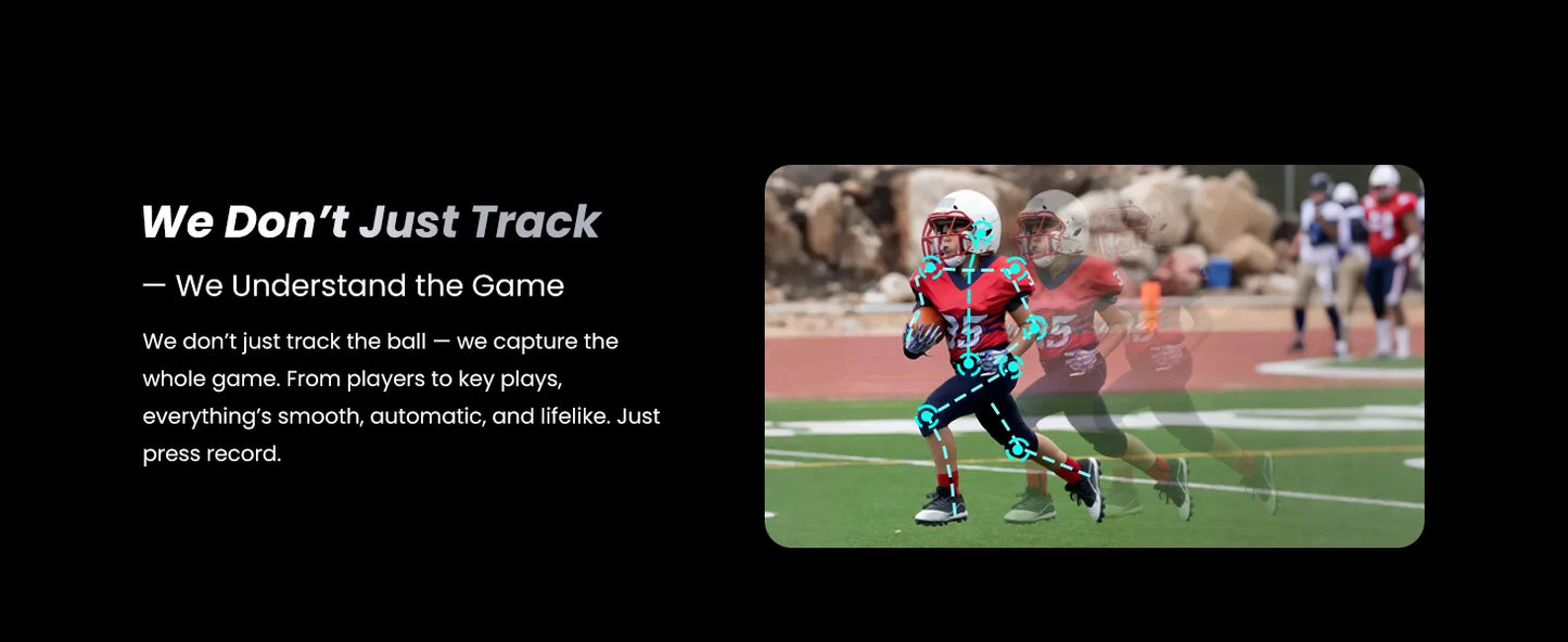 AI Auto Tracking Sports Camera 4K 60FPS Smart Team Sports Recording System