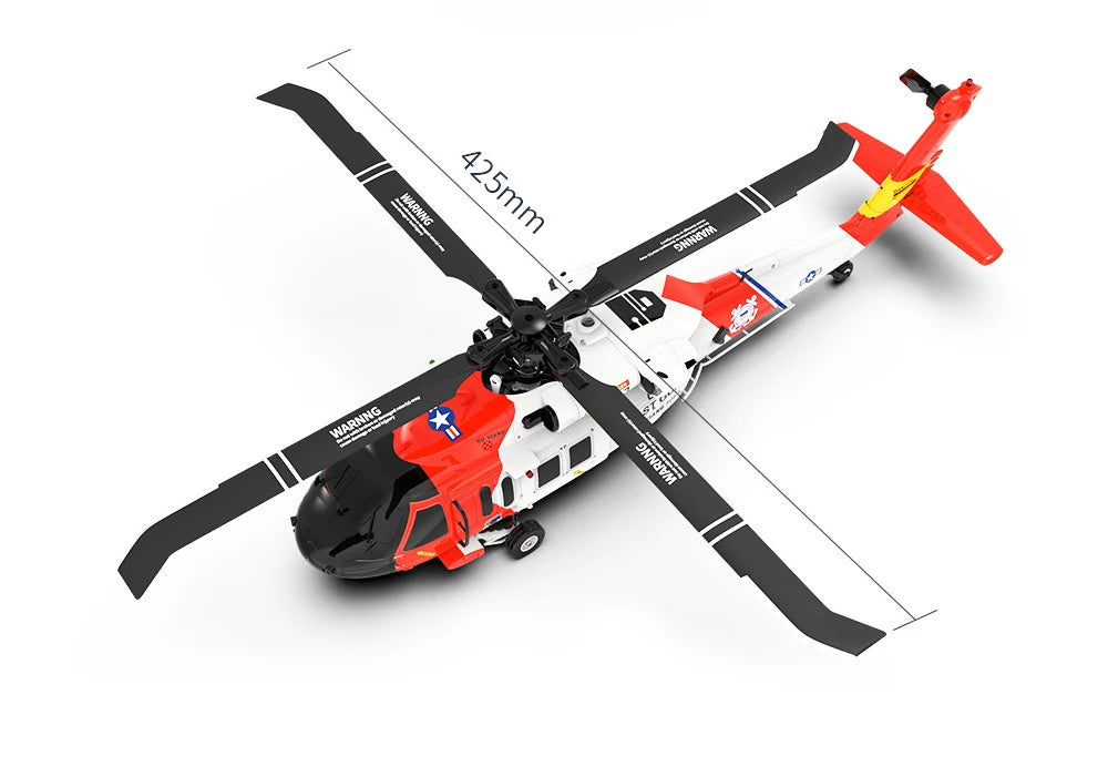 UH60 Black Hawk F09S GPS Remote Control Helicopter Six Channel Rescue Model
