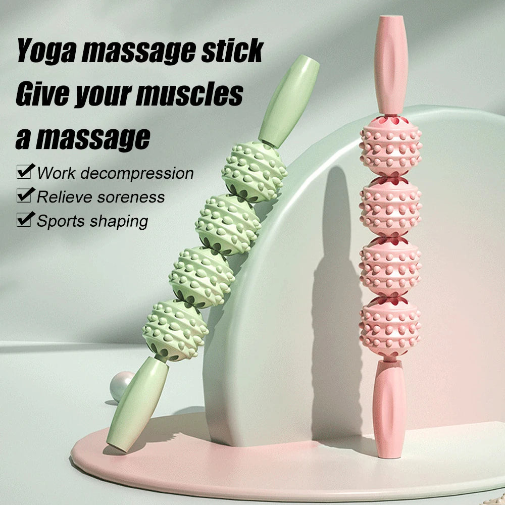 Massage Stick Roller for Muscle,Back,Legs,Deep Tissue Body Fascia Massager for Hamstring,Calf,Neck Pain,Trigger Point