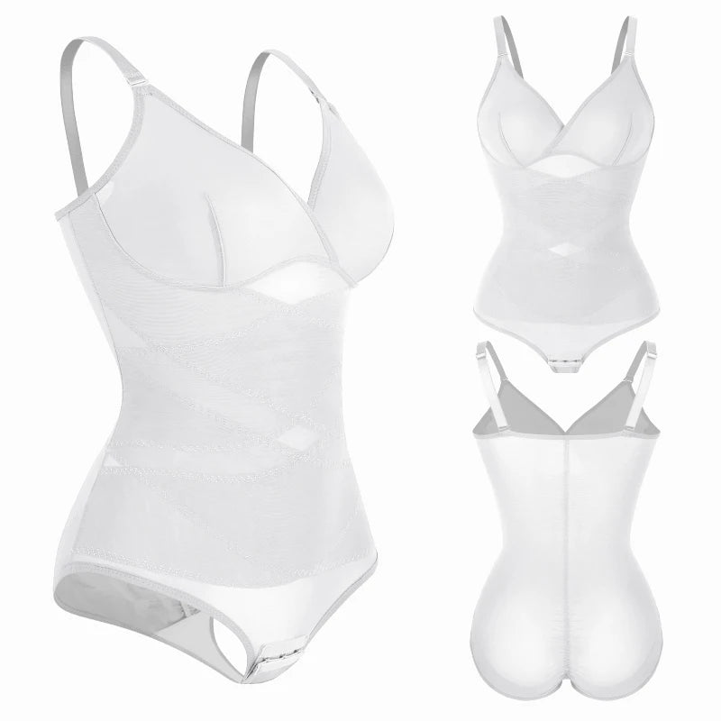 Women Tummy Control Bodysuit Shapewear with Built-in Bra & Butt Lifter