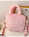 Sanrio Cartoon Plush Shoulder Bags Hello Kitty Kuromi Melody Cute Crossbody Bag Anime Children Handbag
