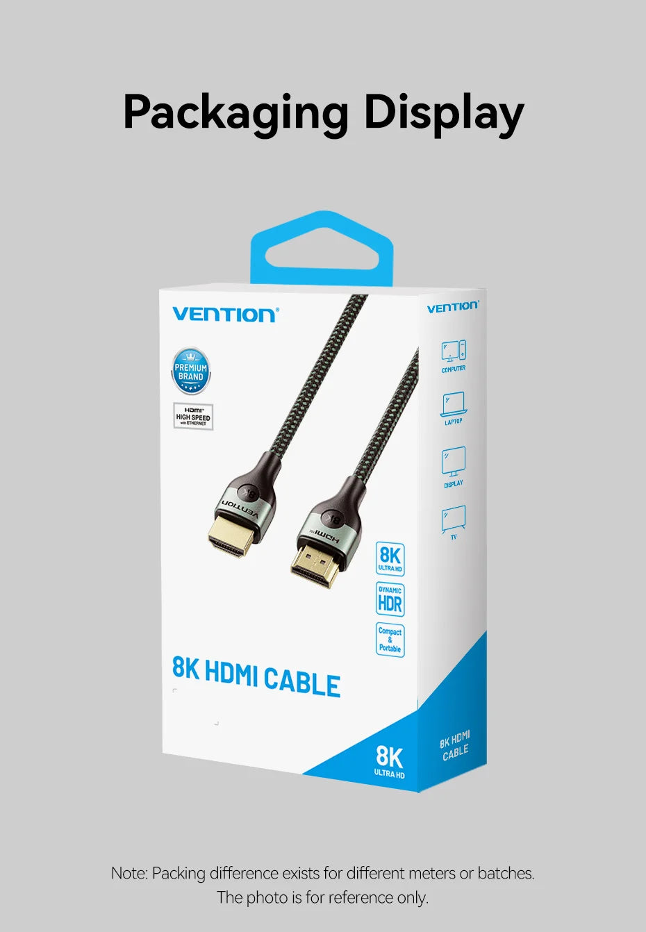 8K HDMI 2.1 Cable for Xiaomi TV Box PS5 48Gbps 8K/60Hz 4K/120Hz HDMI Cable HDR10+ HDCP2.2 for PS4 HDMI Splitter 8K HDMI