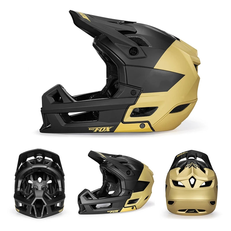Off Road Full Face Mountain Bike Helmet With Adjustable Visor