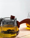Japanese 350ml Side Handle Glass Teapot With Tea Infuser Filter Brewing Flower Tea Pot Puer Oolong Tea Maker Kungfu Tea Set