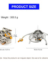 Camping Tourist Burner Big Power Gas Stove Cookware Portable Furnace Picnic Barbecue