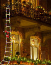 Christmas Decoration LED Ladder Light Strip Climbing Santa Claus Outdoor 8 Modes Christmas Tree For Home Window Christmas Decor