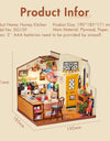 Cozy Kitchen 3D Wooden Puzzle DIY Miniature House Kit