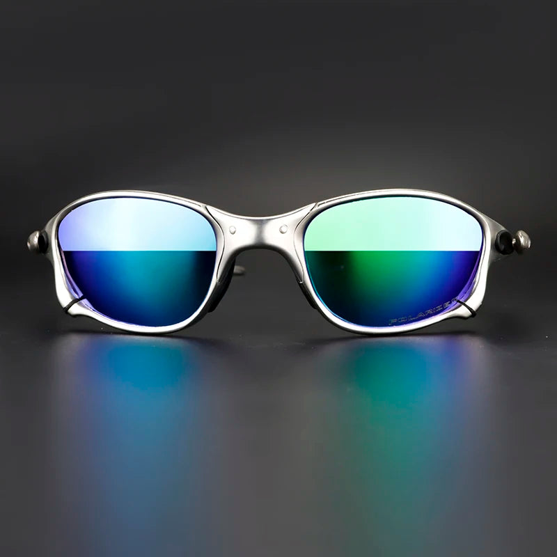 Polarized Metal Cycling Sunglasses UV400 Outdoor Riding Eyewear