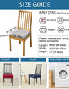 1PC Stretch Dining Chair Seat Cover Jacquard Solid Color Chairs Covers Removable Anti-Dust Chair Cushion Slipcovers Hotel Home