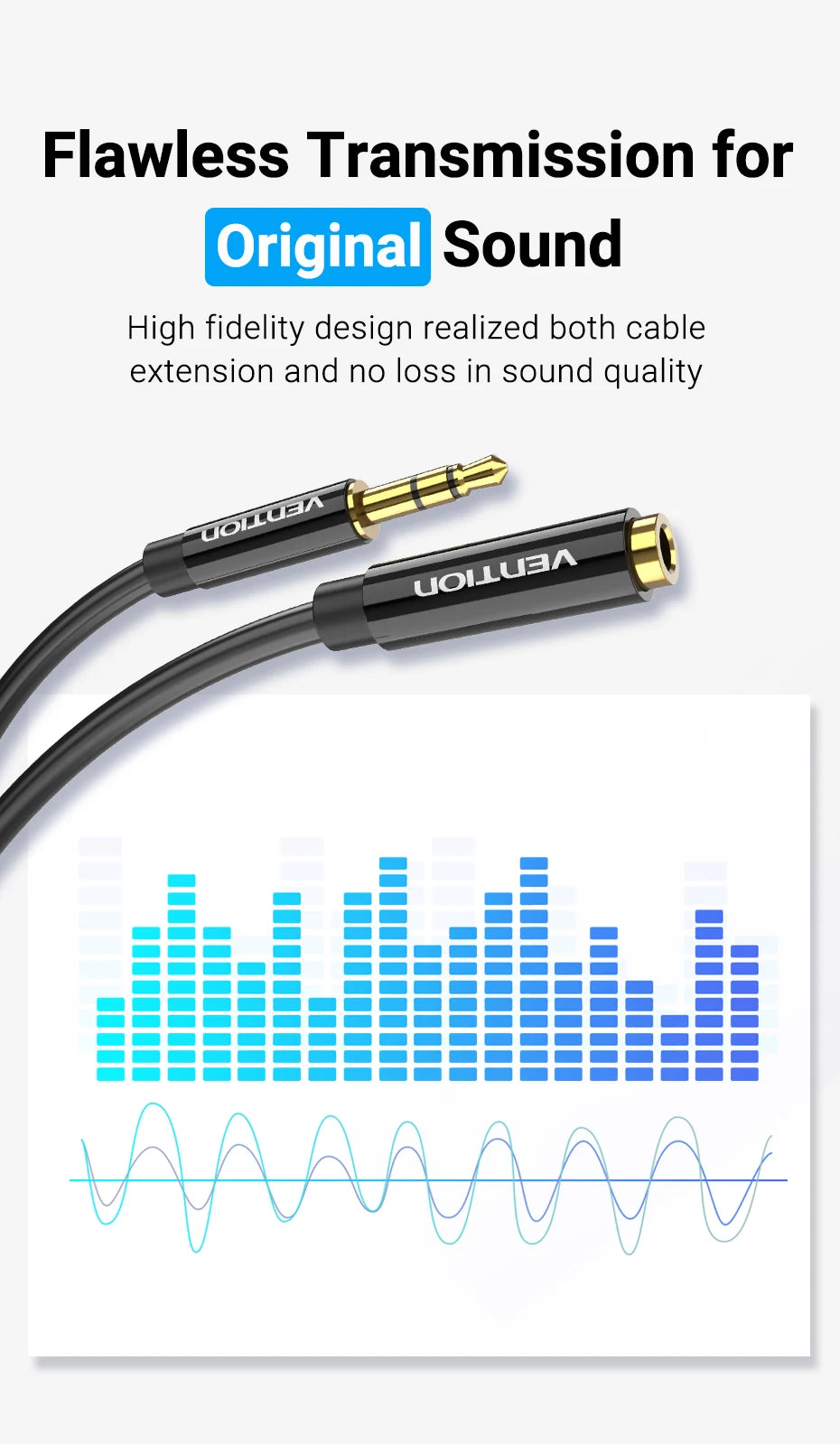 3.5MM Male to Female Extension Cable Jack 3.5 Aux Cable for Car Laptop Mini PC TV Stereo Audio Headphone Speaker Cable