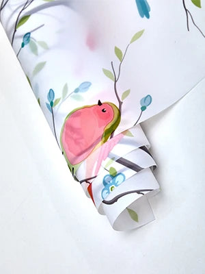 Privacy Window Film Opaque Static Cling Non Adhesive Film Bird Decals Decorative Glass Cover Tint Frosted Stickers for Home