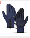 Winter Cycling Gloves Windproof Warm Fluff Touchscreen Gloves Outdoor Sports Running Hiking Motorcycle Gloves Men