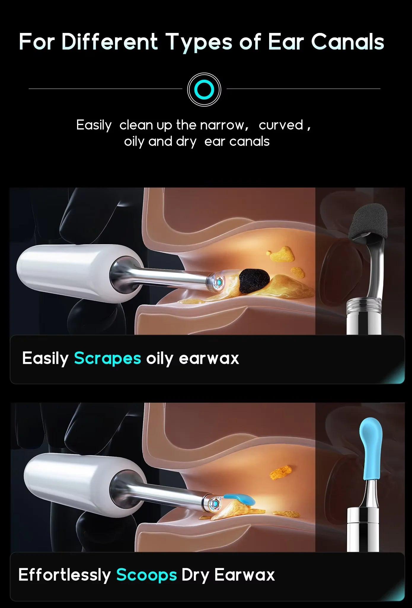 Home 30s Visual Ear Cleaner Delicate Kit for Ear Care