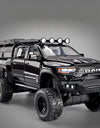﻿1:32 Dodge Tyrannosaurus Rex RAM 1500 TRX 6*6 Warlord Alloy Miniature Car Diecast Metal Scale Model Sound ＆ Light Toy Car