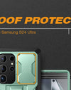 for Samsung Galaxy S24 S23 Ultra Case with Camera Cover Screen Protector Silky Touch Military Drop Protection Phone Case