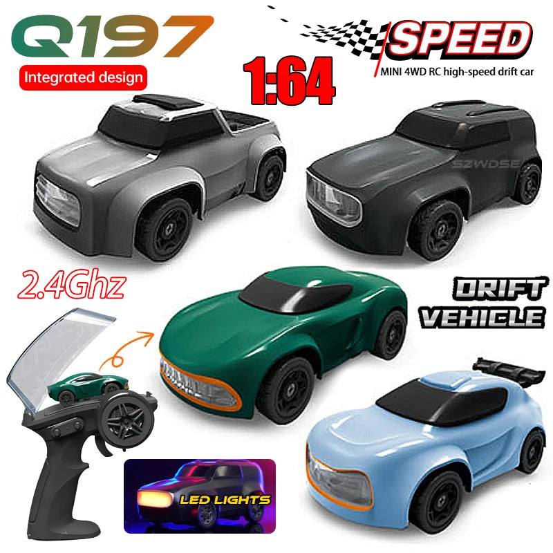 2.4G Drift Rc Car 4WD Remote Control Car Four Wheel Drive Radio Controlled Mini GTR Racing Model Boy Toy Gift