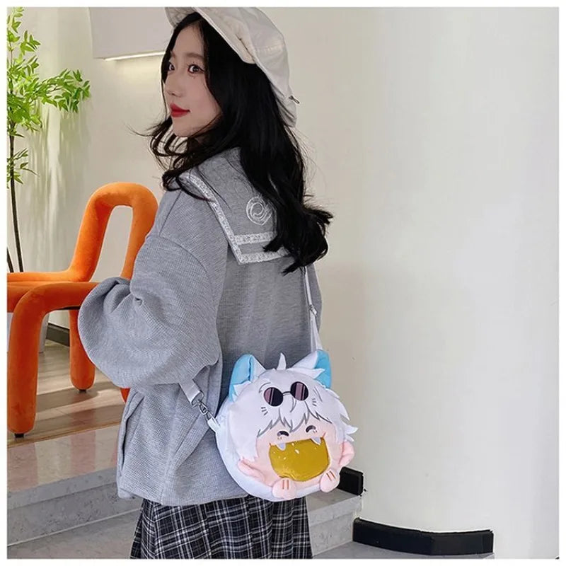 Anime Character Plush Itabag Backpack Soft Crossbody Bag