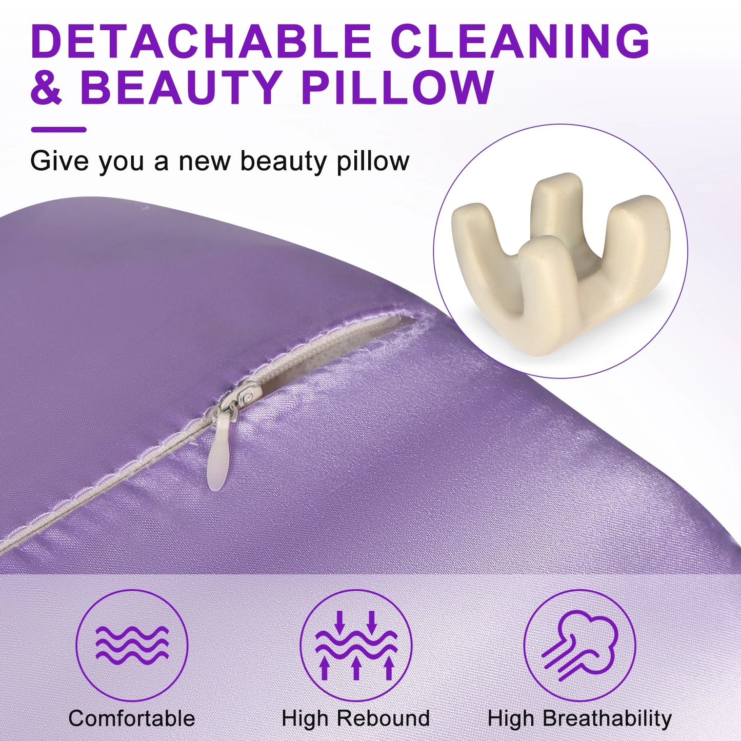 Face Pillow Memory Foam Face Relaxed Beauty Sleep Wrinkle Prevention Anti Aging Anti Wrinkle Beauty Bed Pillow