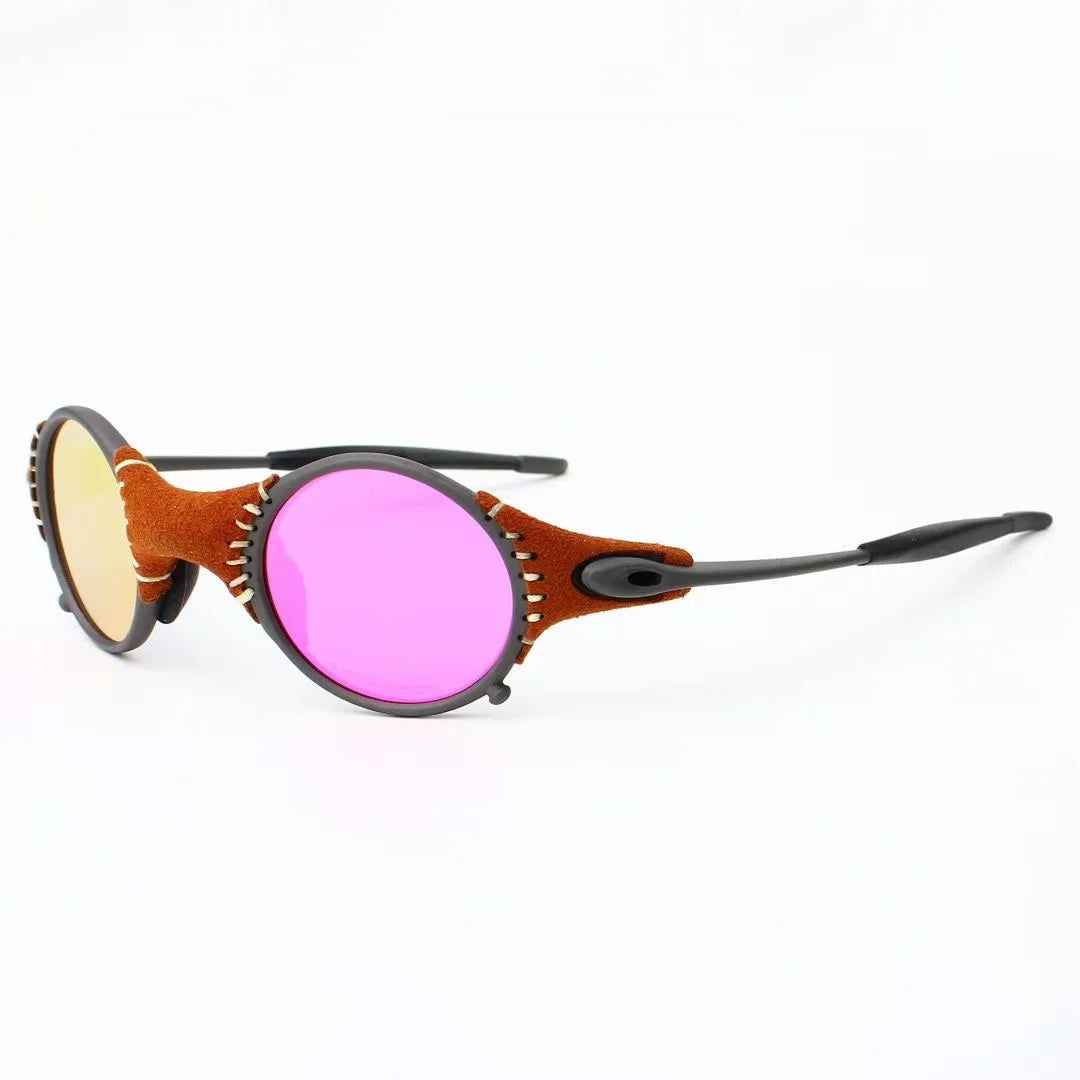 Polarized UV400 Cycling Sunglasses – Silver Metal Frame Fishing Riding Bicycle Eyewear