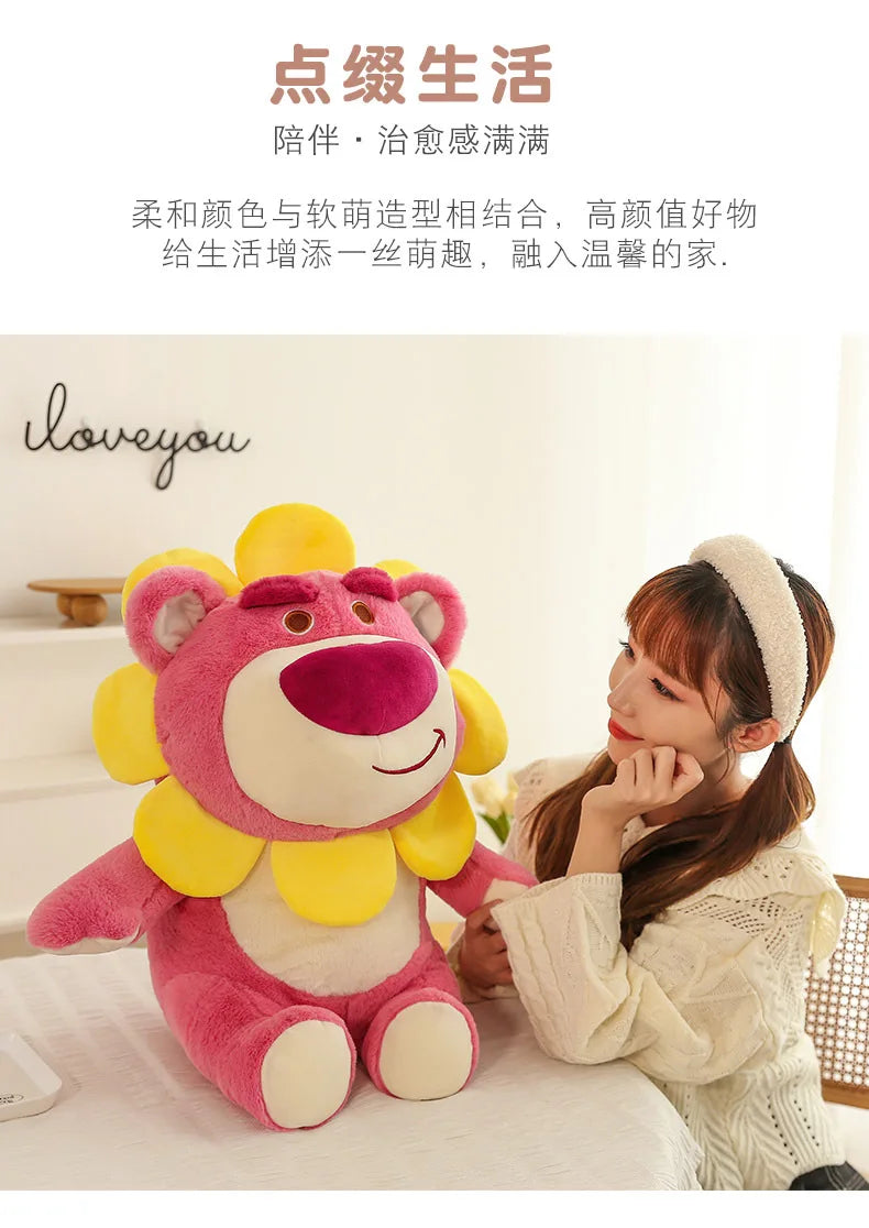 Sunflower Fairy Strawberry Bear Plush Stuffed Doll Toy