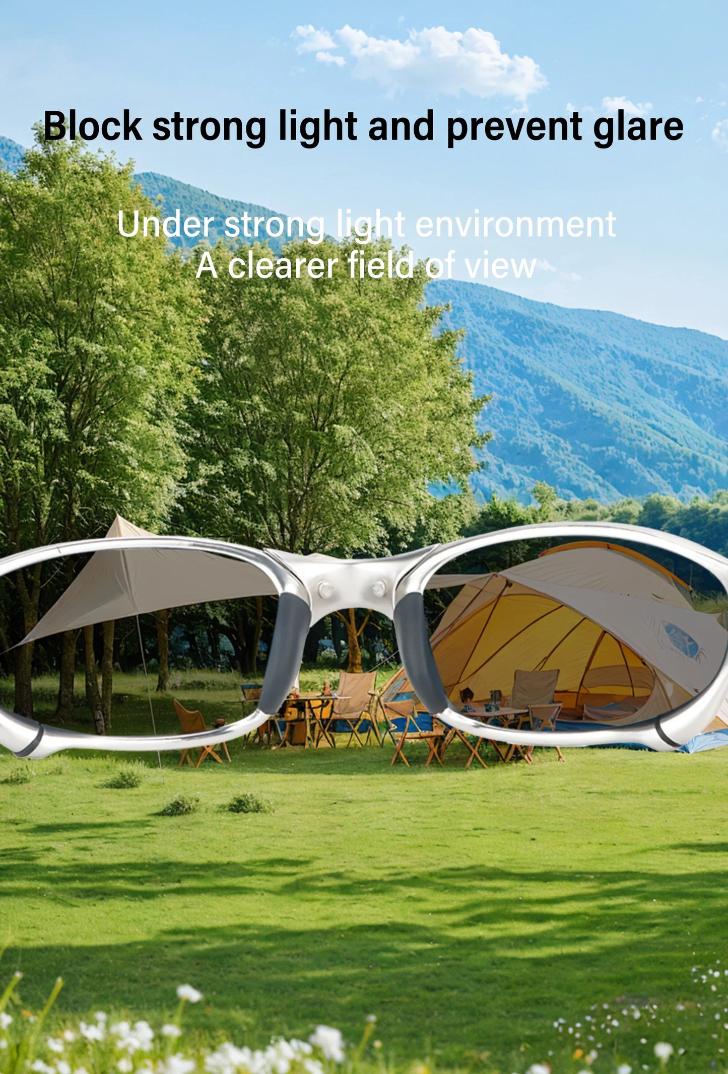 Polarized Metal Cycling Sunglasses UV400 Riding Eyewear