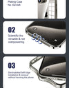 For iPhone 16 Pro Max Transparent Case For iPhone 15 14 13 Pro Max Transparent Phone Case Shockproof With Len Protection