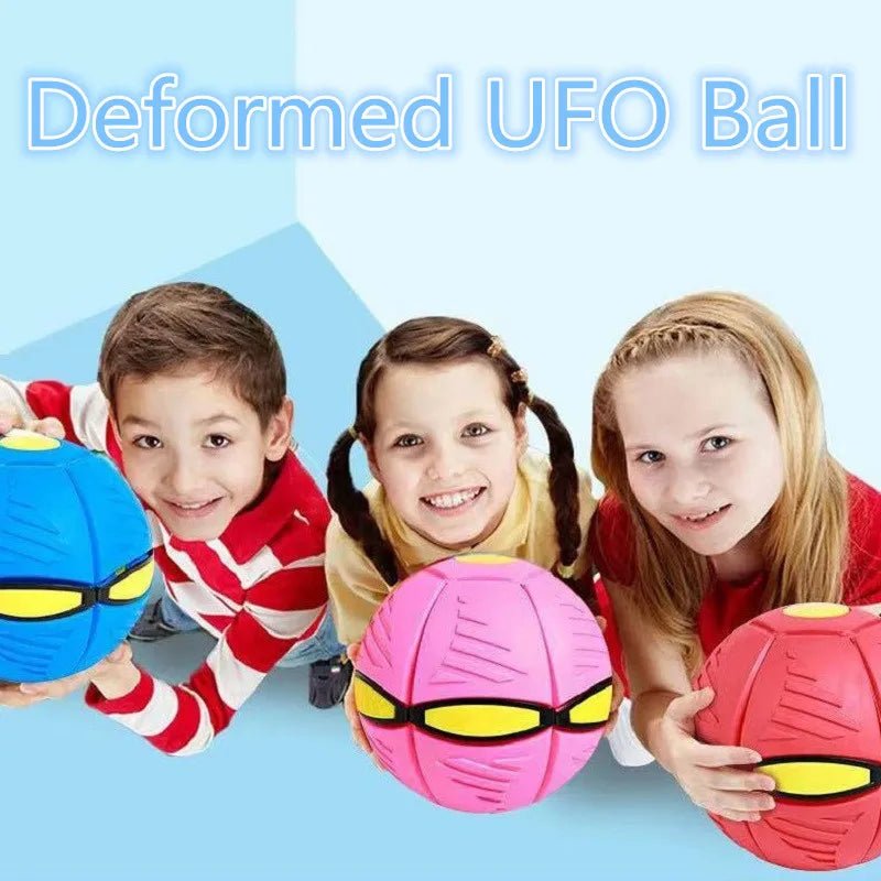 Flying UFO Flat Throw Disc Ball with Toy Kid Outdoor Garden Basketball Game Throw UFO Disc Balls Bubble Ball Ball Pit Balls