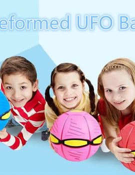 Flying UFO Flat Throw Disc Ball with Toy Kid Outdoor Garden Basketball Game Throw UFO Disc Balls Bubble Ball Ball Pit Balls
