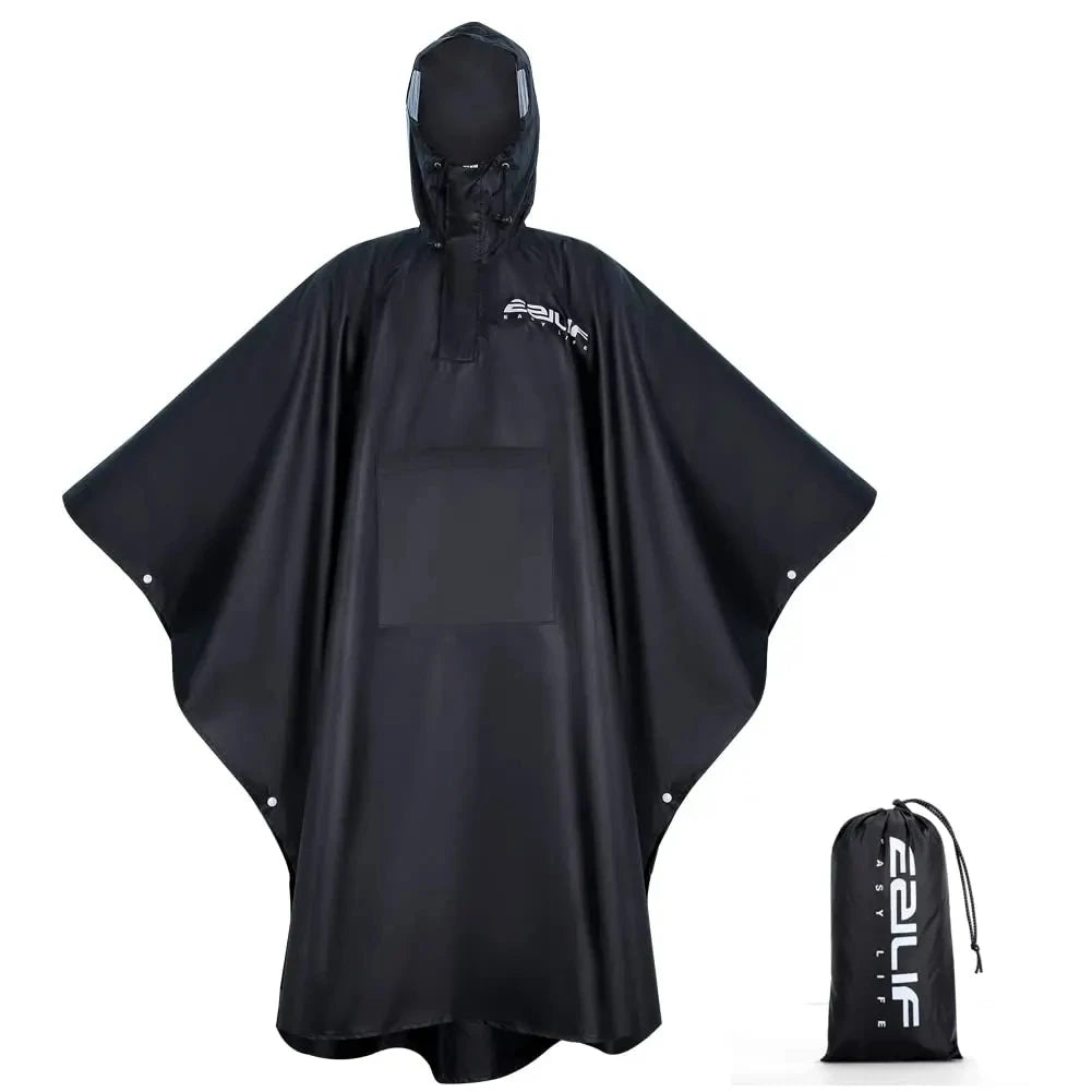 3 in 1 Military Camouflage Waterproof Rain Poncho with Hood