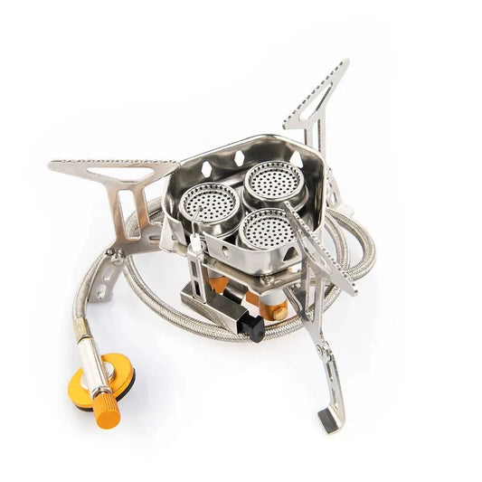 Camping Tourist Burner Big Power Gas Stove Cookware Portable Furnace Picnic Barbecue