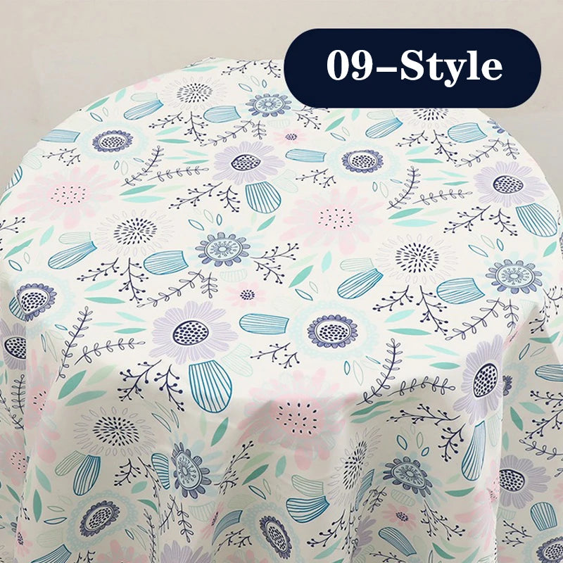 1M/2M/3M 30colors plant floral print canvas fabric for Home textile DIY sewing tent tablecloth, luggage bags Cloth by the meter