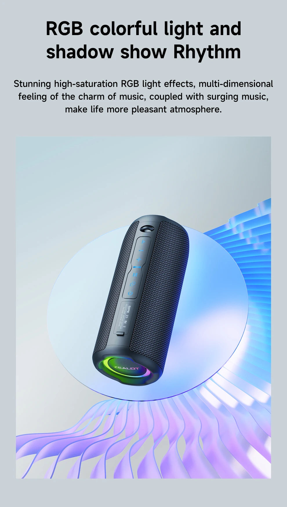 Bluetooth Speaker 20W IPX6 Waterproof Powerful Sound Box Bass Boost Dual Pairing True Wireless Speaker