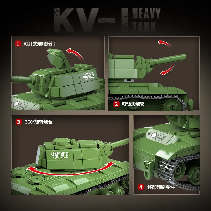 US Army Military World War WW2 M4 Sherman 75 Medium Tank Building Blocks Stuart Tank Bricks Educational Toys for s Gift