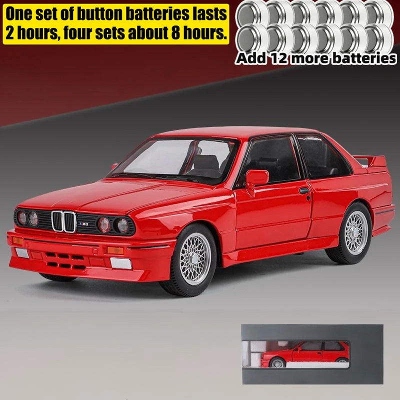 1:24 M3 E30 IM Alloy Miniature Car Diecast Metal Model Collection Hobbies Birthday Present With Friend Decoration Classic Car GT