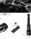 6-19mm Impact-Socket Magnetic Nut Screwdriver Deep Socket Adapter 1/4 Hex Wrench Heads Electric Drill Bit Repairing Hand Tools