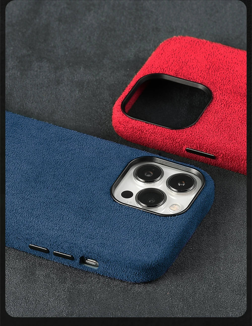 for Magsafe Case Soft Suede Fur Car Leather Phone Case for iPhone 14 Pro Max 14Pro 14 Plus  Back Cover