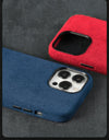 for Magsafe Case Soft Suede Fur Car Leather Phone Case for iPhone 14 Pro Max 14Pro 14 Plus Magnetic Back Cover
