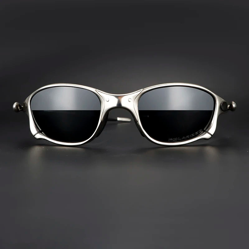 Polarized Metal Cycling Sunglasses UV400 Outdoor Riding Eyewear