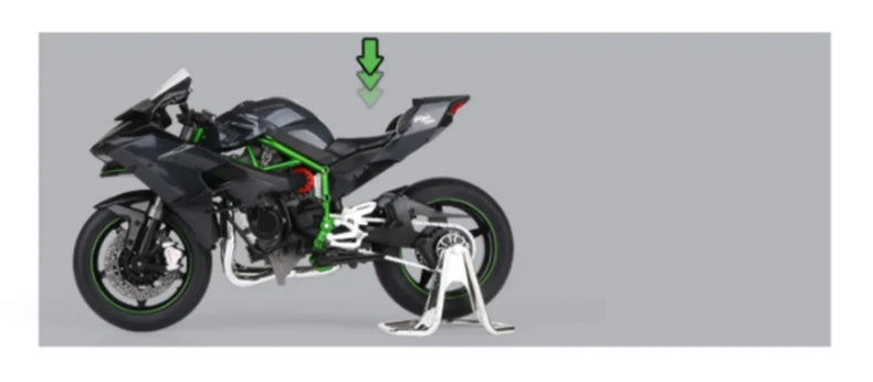 Diecast H2 H2R Racing Motorcycle Model 1 to 9 Scale