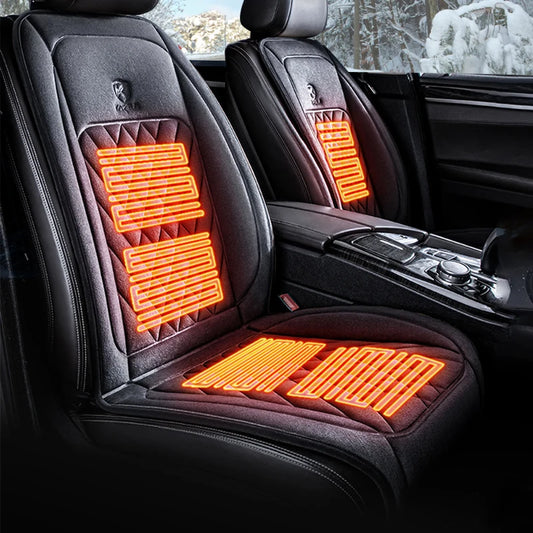 12V 24V Heated Car Seat Cover Quick Heating Flannel Cushion With Intelligent Temperature Control