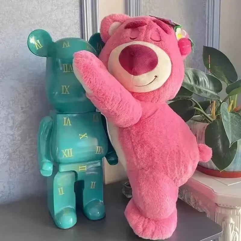 Disney Toy Story Lotso Cute Bear Strawberry Sofa Plush Pillow Stuffed Toys  Girls Friends Festivals Birthday Gift