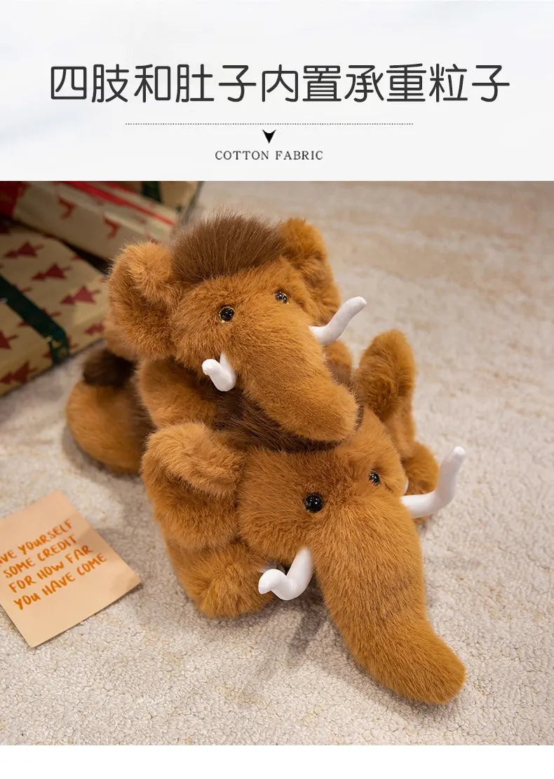Mammoth Plush Stuffed Animal Soft Elephant Pillow