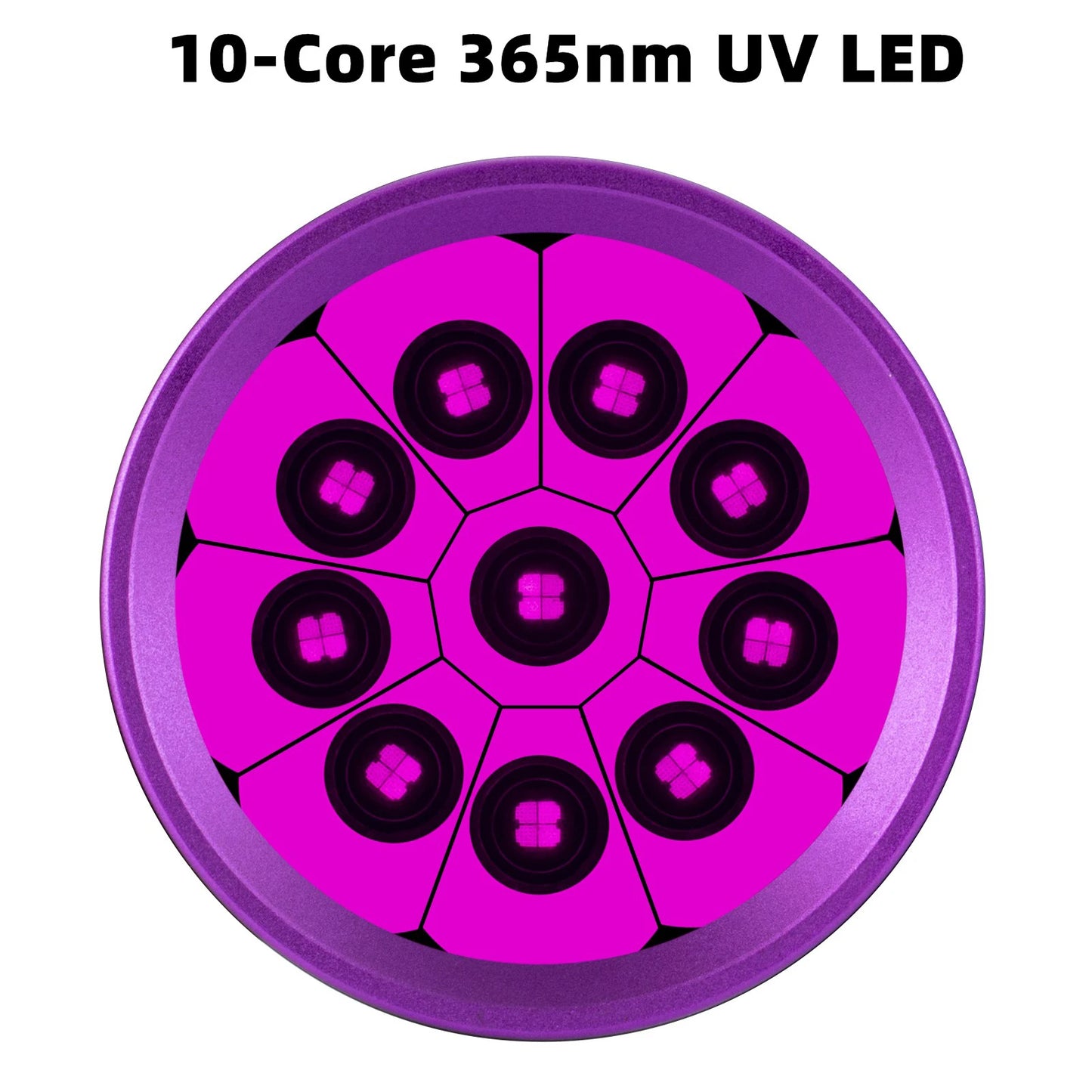 200W 365nm UV Blacklight Rechargeable Flashlight