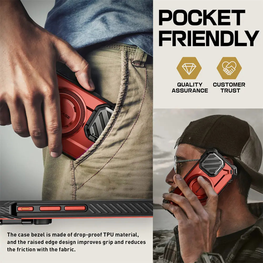 For iPhone 16 Pro Case 6.3" 2024 UB Mag XT Heavy Duty Rugged Strong  Phone Case with Camera Cover