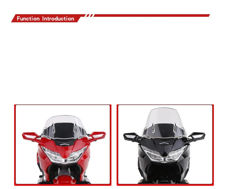 Diecast Honda Gold Wing GL1800 Touring Motorcycle Model 1 to 9 Scale