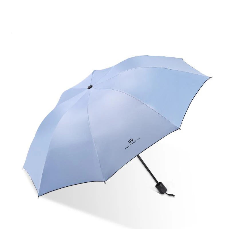 Compact Portable Folding Umbrella UV Protection Strong Wind Resistant Travel Rain Umbrella for Men and Women