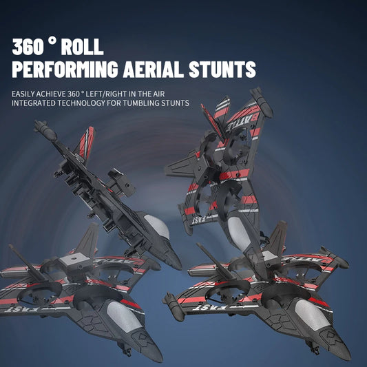 RC Plane with Camera Helicopter Remote Control Aircraft Obstacle Avoidance Fighter 2.4G Airplane EPP Foam Plane  Toys