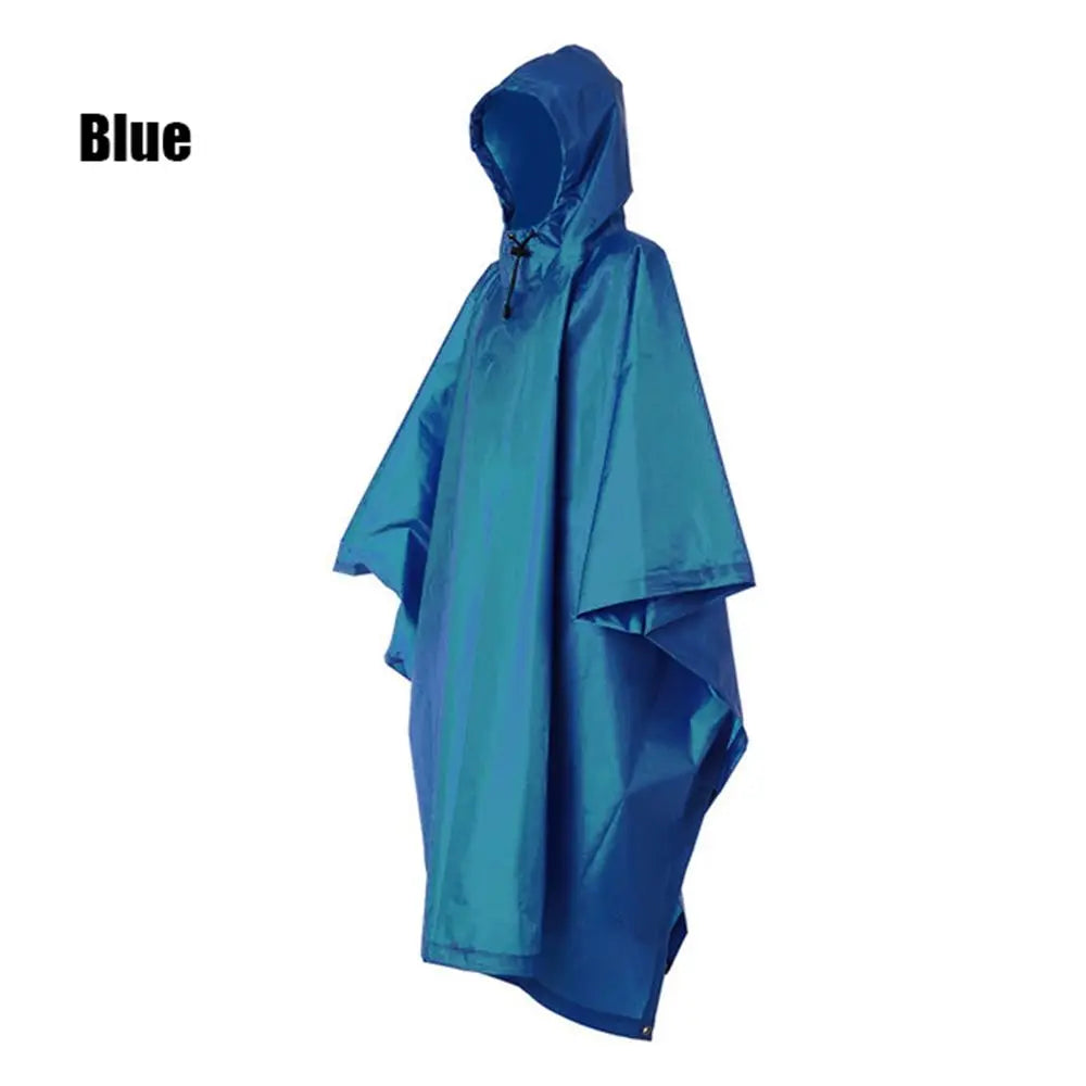 Three in One Waterproof Rain Poncho with Backpack Cover for Hiking and Camping