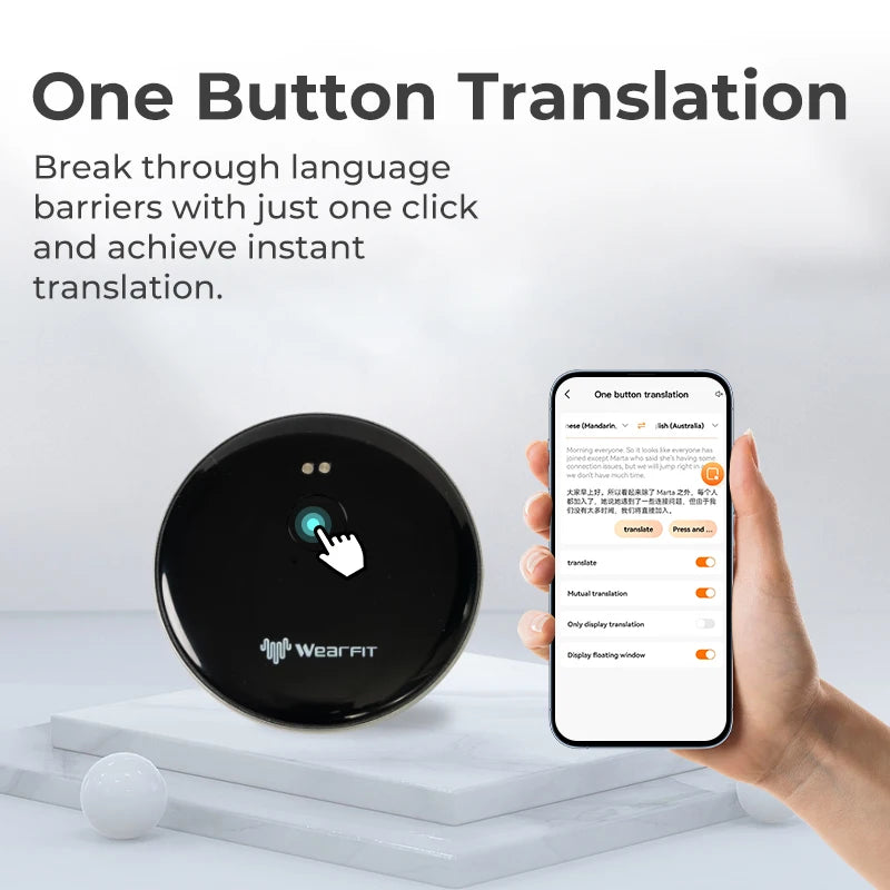 AI Voice Assistant Accurate Translator 139 Languages Video Photo Record Translate Simultaneous Interpretation Translation
