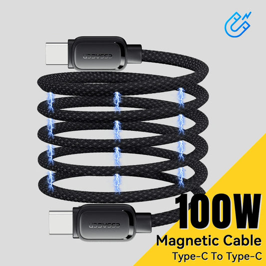 PD 100W / 60W Magnetic USB-C to USB-C Fast Charging Cable